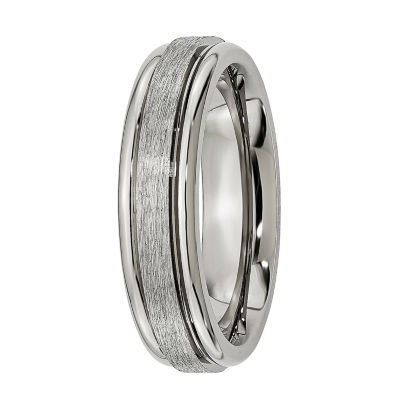 Mens 6Mm Titanium Wedding Band