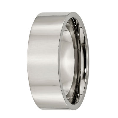 Mens 8mm Titanium Wedding Band