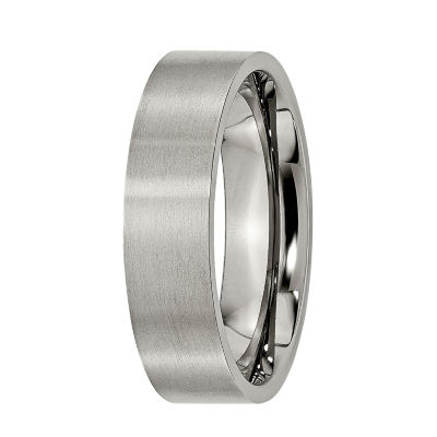 Mens 6mm Titanium Wedding Band