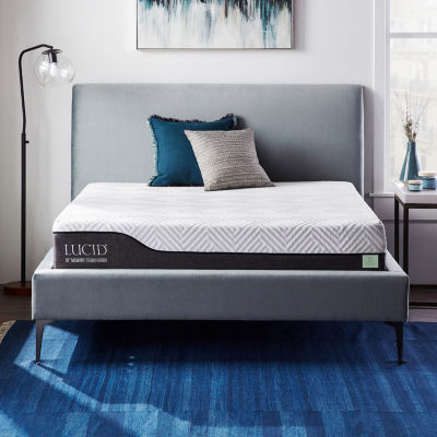 Dream Collection™ by LUCID® 10 Inch Gel and Aloe Hybrid Mattress in a Box, Color White JCPenney