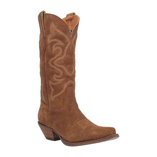 Dingo Womens Out West Cowboy Boots Stacked Heel