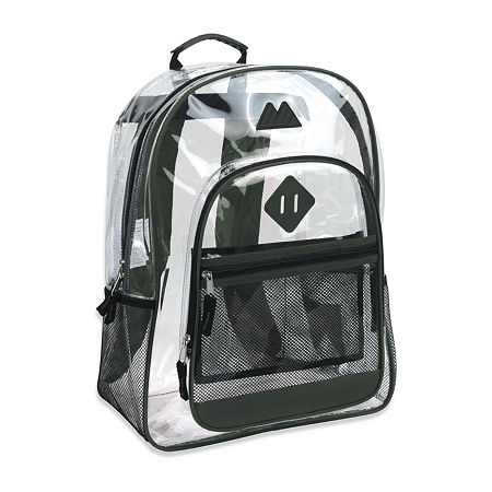 Summit Ridge Delux Clear Backpack With Mesh, One Size, Green