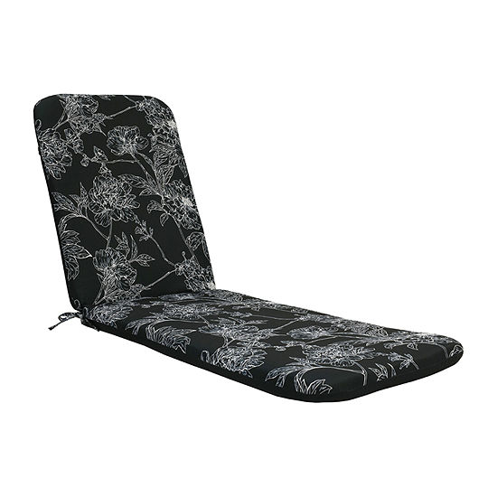 Lounger Palms Print With Ties Lounge Cushion