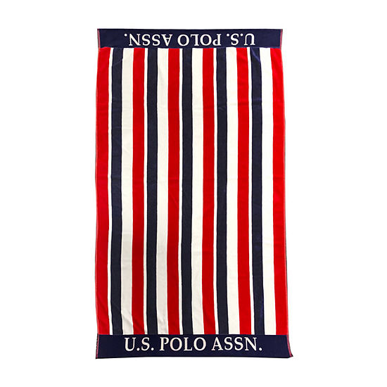 Us Polo Assn. East Coast Stripe Beach Towel