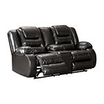 Signature Design by Ashley® Rustin Reclining Loveseat with Console