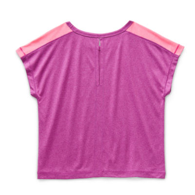 Xersion Little & Big Kid Girls Crew Neck Short Sleeve Active T-Shirt