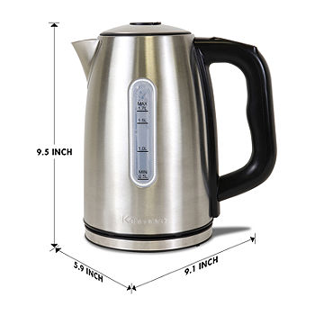 Stainless Steel Electric Cordless Tea Kettle (1.7-Liter) - Office