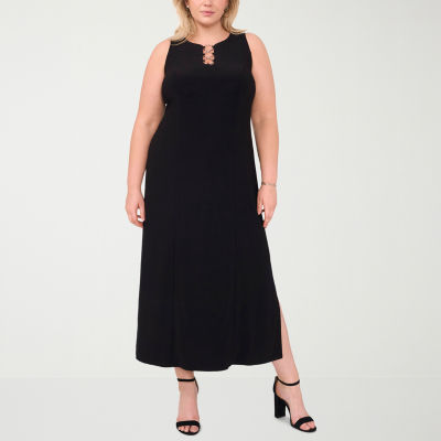 MSK Womens Plus Sleeveless Maxi Dress