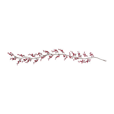Nearly Natural 6ft Red Berry Indoor Christmas Garland