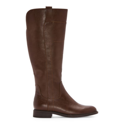 Frye and Co. Womens Giovanna Stacked Heel Riding Boots