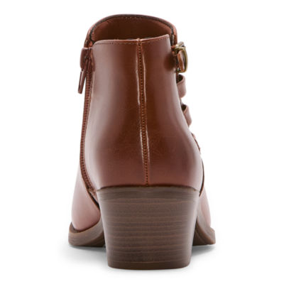 Frye and Co. Womens Boden Stacked Heel Booties