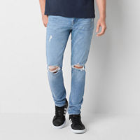 Arizona Mens Advance Flex 360 Skinny Fit Jean, 30 30, Blue