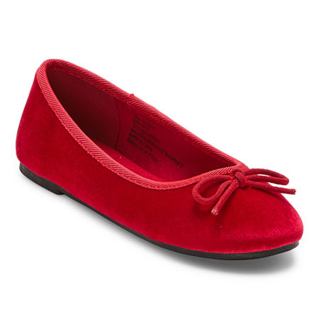 Thereabouts Little & Big Girls Lexi Ballet Flats, 5 Medium, Red