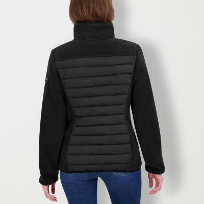 Hfx Womens Midweight Fleece Quilted Coat Puffer Jacket
