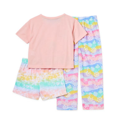 Jammers Kids Toddler Girls 3-pc. Pajama Set