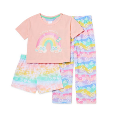 Jammers Kids Toddler Girls 3-pc. Pajama Set