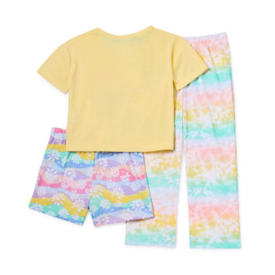 Jammers Kids Toddler Girls 3-pc. Pajama Set