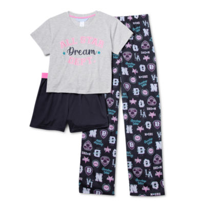 Jammers Kids Little & Big Girls 3-pc. Pajama Set, Color: Dream - JCPenney