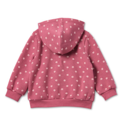 Okie Dokie Baby Girls Fleece Hooded Lightweight Jacket