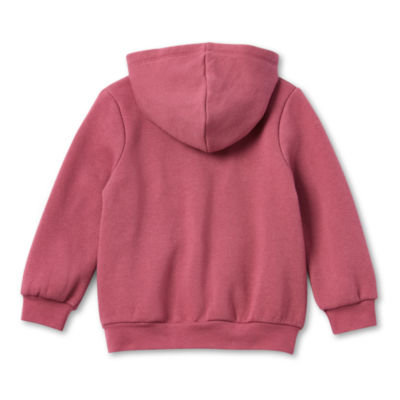 Okie Dokie Girls Fleece Hooded Lightweight Jacket