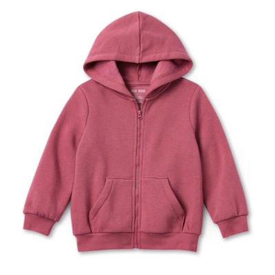 Okie Dokie Girls Fleece Hooded Lightweight Jacket