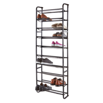 Home Expressions Over The Door 10-Shelf Metal Shoe Rack