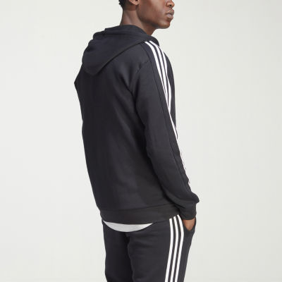 adidas Mens Long Sleeve Fleece Zipper Active Hoodie