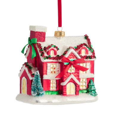 Martha Stewart Glass House Christmas Ornament