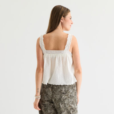 Arizona Womens Juniors Sleeveless Tank Top