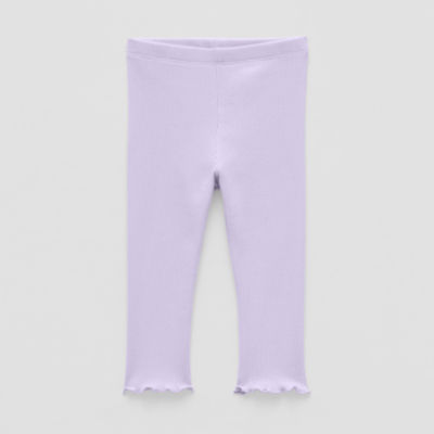 Okie Dokie Baby Girls Rib Skinny Full Length Leggings