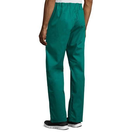 Wink Wonderwork 500 Drawstring Cargo Unisex Adult Tag Free Scrub Pants, Small, Green