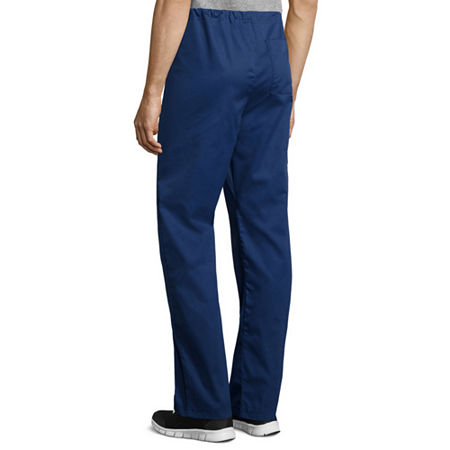 Wink Wonderwork 500 Drawstring Cargo Unisex Adult Big And Tall Tag Free Scrub Pants, 2x-large Tall, Blue