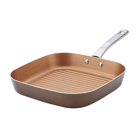 Ayesha Curry Home Collection 11.25 Deep Square Grill Pan, One Size, Brown