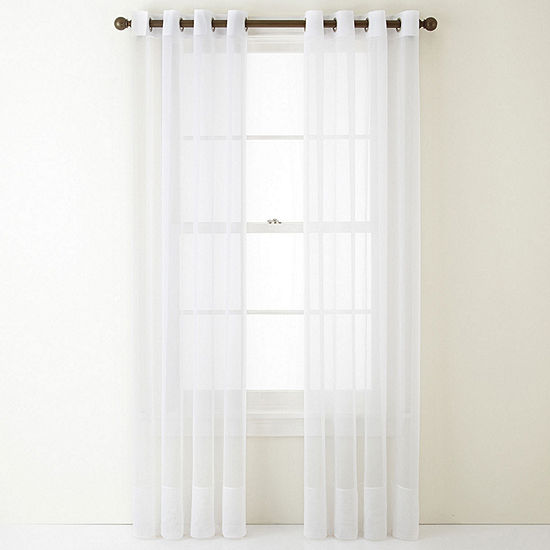 Home Expressions Lisette Sheer Grommet Top Curtain Panel
