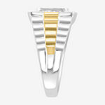 Effy  Mens 1/2 CT. T.W. Mined White Diamond 14K Two Tone Gold Fashion Ring