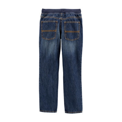 Carter's Little & Big Boys Straight Pull-On Pants