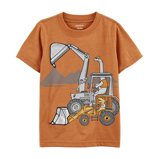 Carter's Toddler Boys Crew Neck Short Sleeve Graphic T-Shirt