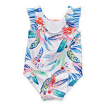 Outdoor Oasis Toddler Girls One Piece Swimsuit