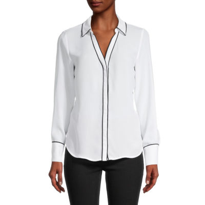 Liz Claiborne Tall Womens Long Sleeve Blouse - JCPenney