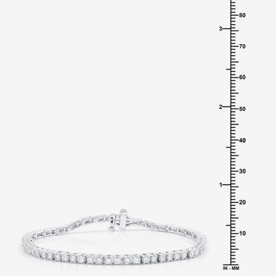 (H-I / Si2-I1) 3 CT. T.W. Lab Grown White Diamond 10K or 14K Gold Tennis Bracelet