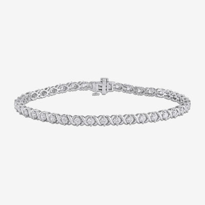 2 CT. T.W. Lab Grown White Diamond 10K or Yellow Gold 7.5 Inch Tennis Bracelet