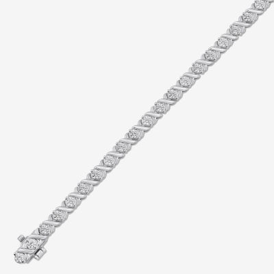 (I2/ I) 2 CT. T.W. Lab Grown White Diamond 10K Gold 7.5 Inch Tennis Bracelet