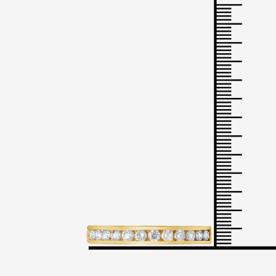 1 CT.T.W. Natural Diamond 14K Yellow Gold Eternity Wedding Band