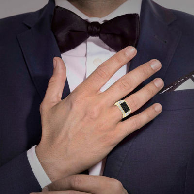 Mens 1 CT. T.W. Natural Diamond 10K Gold Fashion Ring