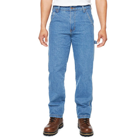 Smiths Workwear Mens Regular Fit Straight Leg Carpenter Jean, 40 30, Blue