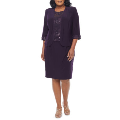 Jcpenney plus clearance size dresses purple