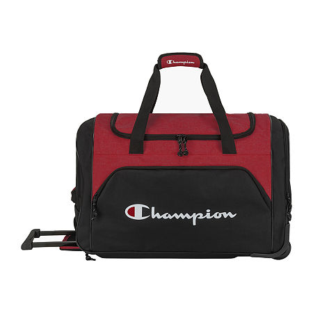 Champion 22 Inch Rolling Duffel Bag, One Size , Red