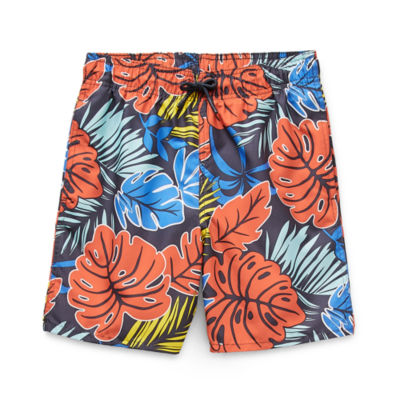 Thereabouts With Boxer Brief Liner Little & Big Boys Swim Trunks, Color ...