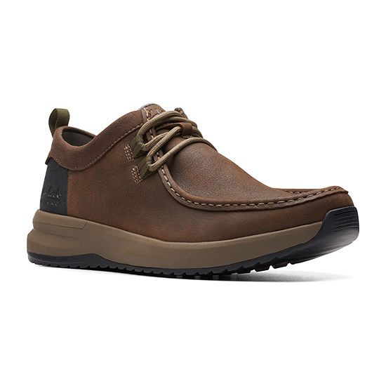 Clarks Mens Wellman Moc Oxford Shoes, Color: Dark Brown - JCPenney