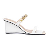 Jcpenney white wedge sandals hotsell